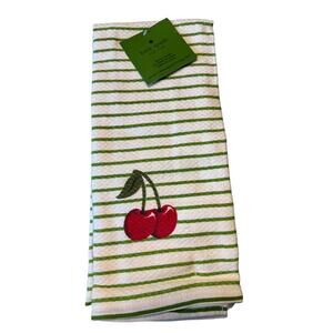 Kate Spade New York Cherry Embroidered Kitchen Towel Set